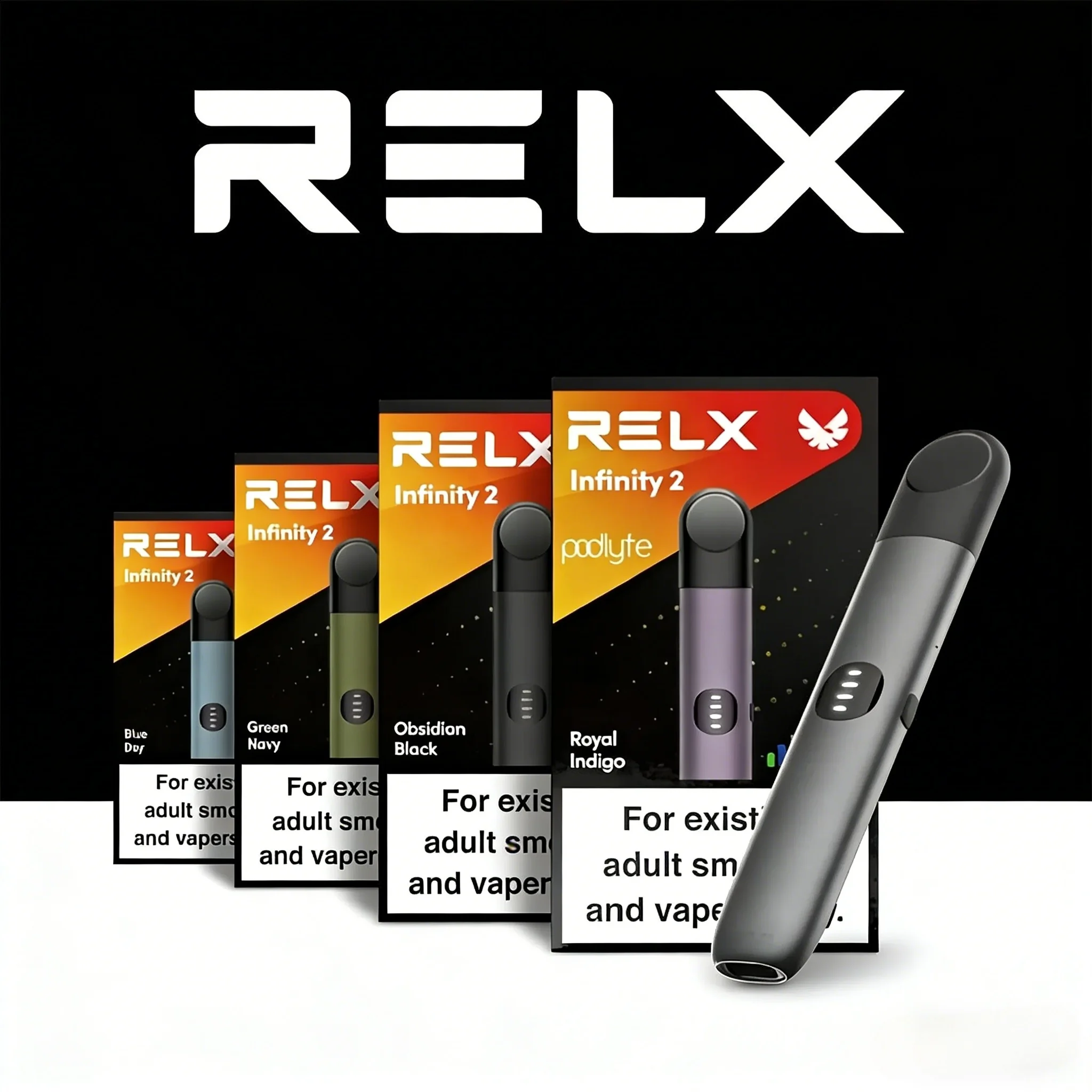 RELX 六代 Infinity 2 Plus 主機｜三段功率切換｜台灣現貨速發elx 6代主機 RELX Infinity 2 | 六色可選 | 三擋調節 | 台灣現貨